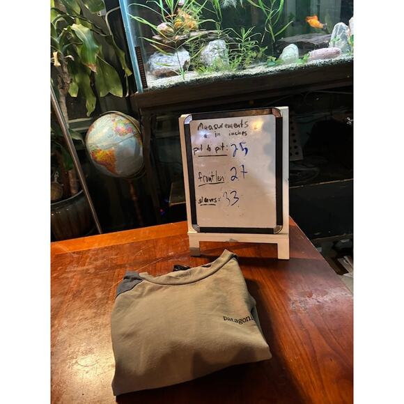 Patagonia Men's Crewneck Two-tone Gray Sweatshirt Mountain Logo on back sz XL - Picture 10 of 10